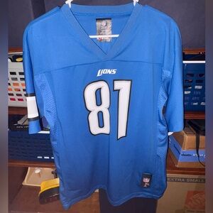 Detroit Lions (Calvin Johnson) Youth XL Nike Jersey - Light Blue/White